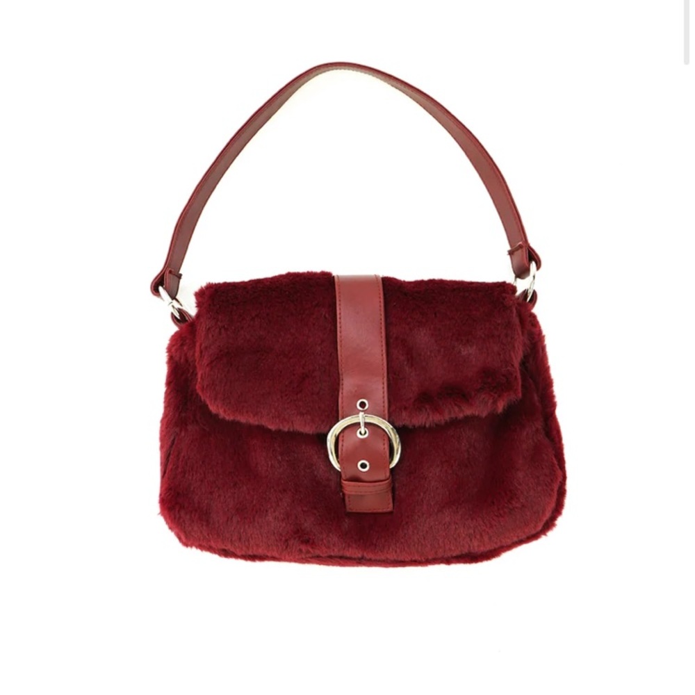Lolita Jade Fur Buckle Bag